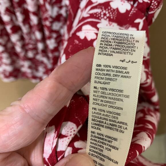 FAT FACE LEXI Poppy Meadow Dress Scarlet Red USA Sz 2 NWT - Picture 8 of 11